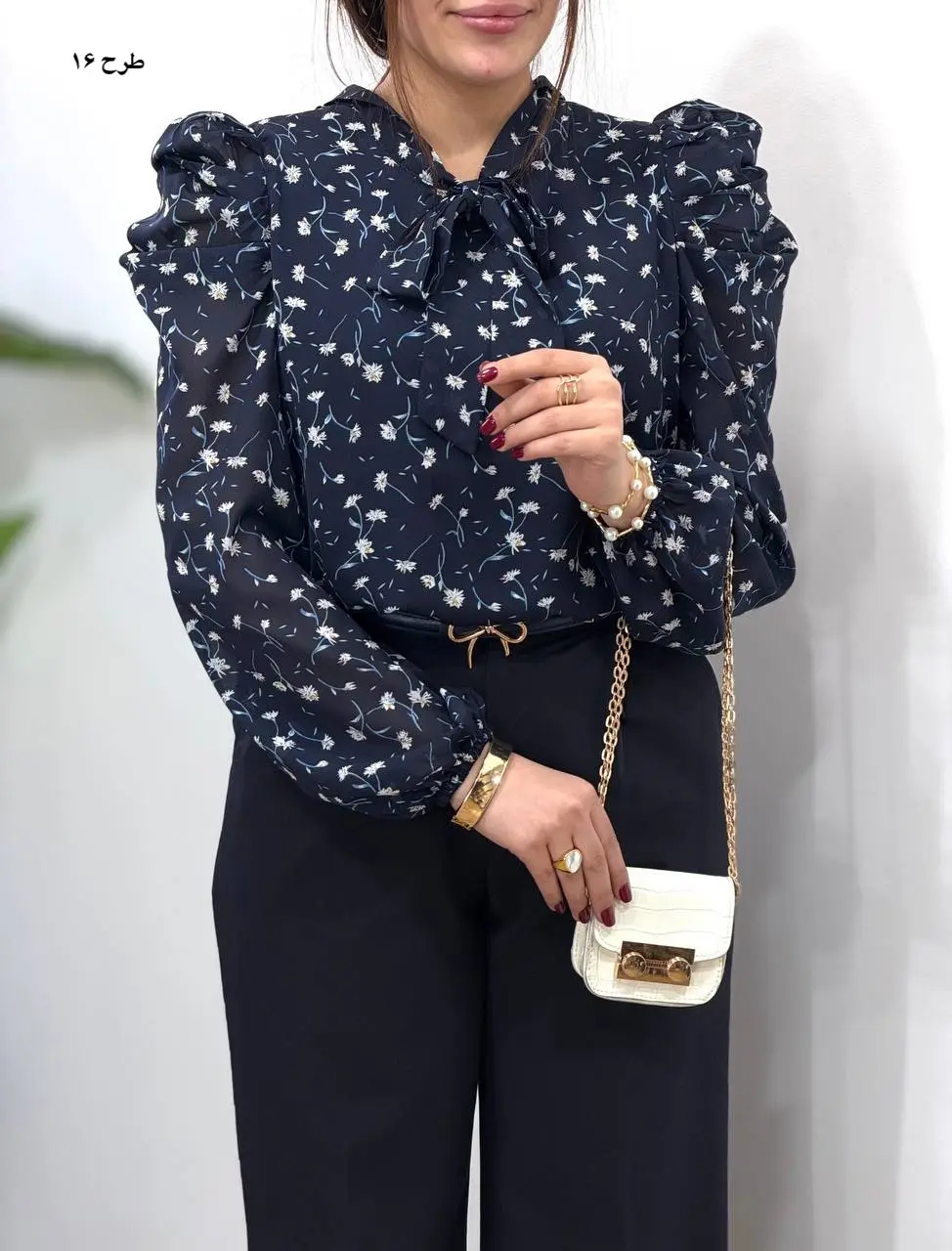 شومیز حریر مجلسی مهلا 4934